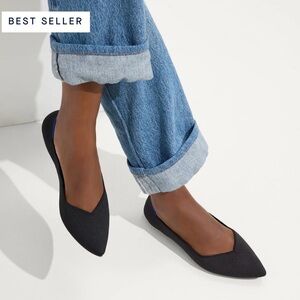 Rothy's Black Pointed Toe Flats